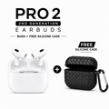 Pro 2 Wireless Earbuds (2nd Generation Style) + FREE Premium Silicone Protective Case
