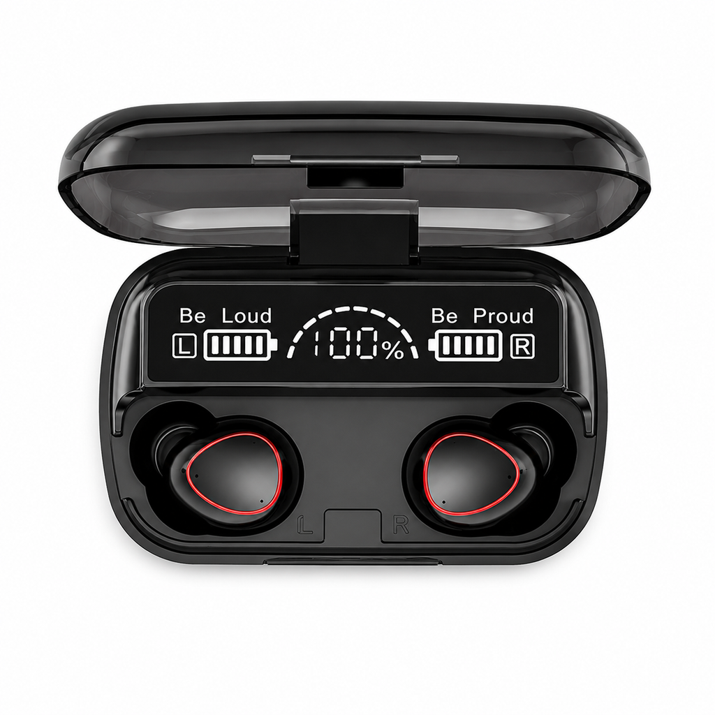 M10 TWS Wireless Earbuds with LED Display & Power Bank Charging Case | Bluetooth 5.3