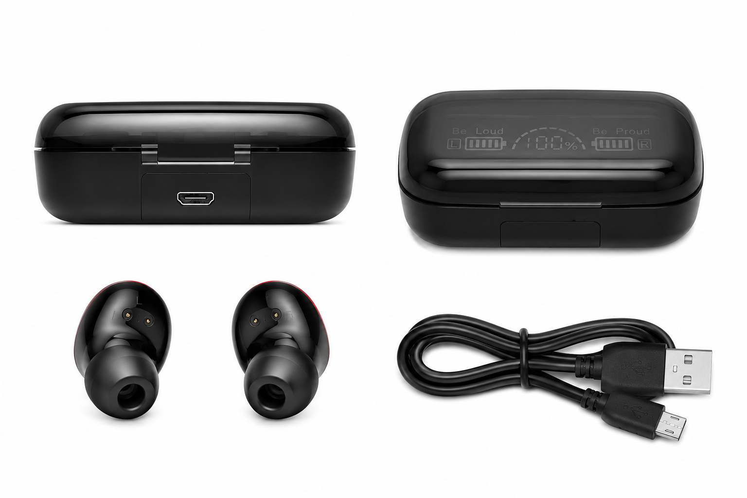 M10 TWS Wireless Earbuds with LED Display & Power Bank Charging Case | Bluetooth 5.3
