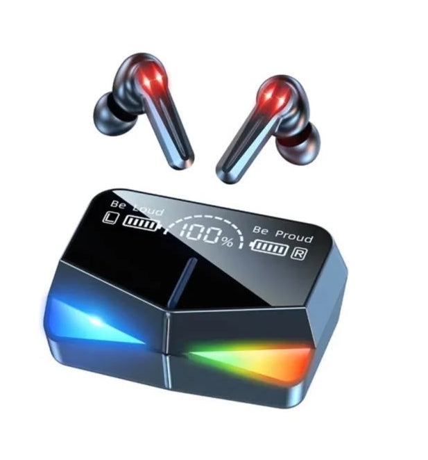 M28 TWS Wireless Bluetooth Earbuds – Deep Bass, LED Display & Noise Reduction