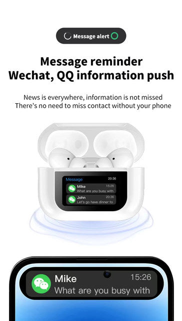 V20 PRO DISPLAY SCREEN AIRPODS [with app] ANC/ENC + create custom wallpapers